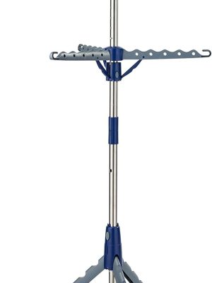 2-Tier Collapsible Tripod Clothes Drying Rack  Chrome