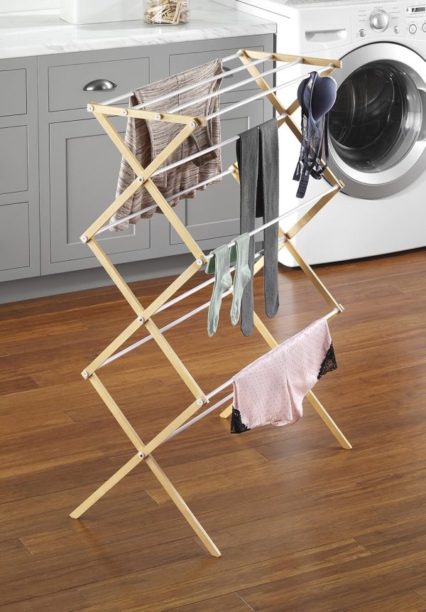 Natural Wood Drying Rack